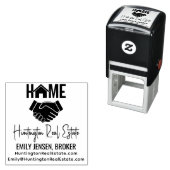 ハンドシェ実在ーク不動産ビジネス名URL電子メールSq セルフインキングスタンプ (インサイチュ)