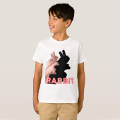 ハンドシャドウウサギ Tシャツ (正面フル)