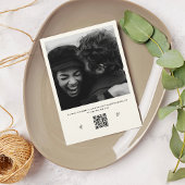 ハンドシャンパ図解入りの、写真付きのンタワーフォトQR結婚ズ 招待状