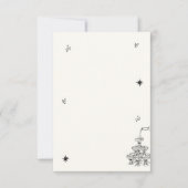 ハンドシャンパ図解入りの、写真付きのンタワーレトロ写真 サンキューカード (正面)