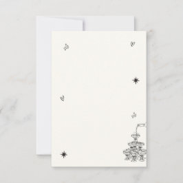 ハンドシャンパ図解入りの、写真付きのンタワーレトロ写真 サンキューカード