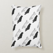 ハンドシルエットアヒル アクセントクッション (正面(垂直))