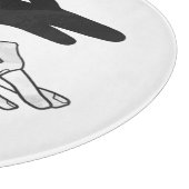 ハンドシルエットアヒル カッティングボード (角)