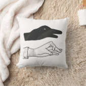 ハンドシルエットアヒル クッション (ブランケット)