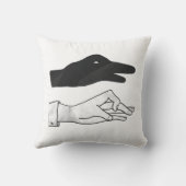 ハンドシルエットアヒル クッション (裏面)