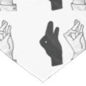 ハンドシルエットアヒル テーブルクロス (アングル)