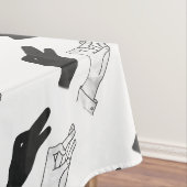 ハンドシルエットアヒル テーブルクロス (インサイチュ)