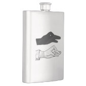 ハンドシルエットアヒル フラスク (右)