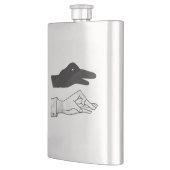 ハンドシルエットアヒル フラスク (左)