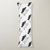 ハンドシルエットアヒル ボディピロー (正面縦)