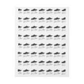 ハンドシルエットアヒル ラップアラウンド宛名ラベル (シート)