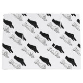 ハンドシルエットアヒル ラージペーパーバッグ (正面)