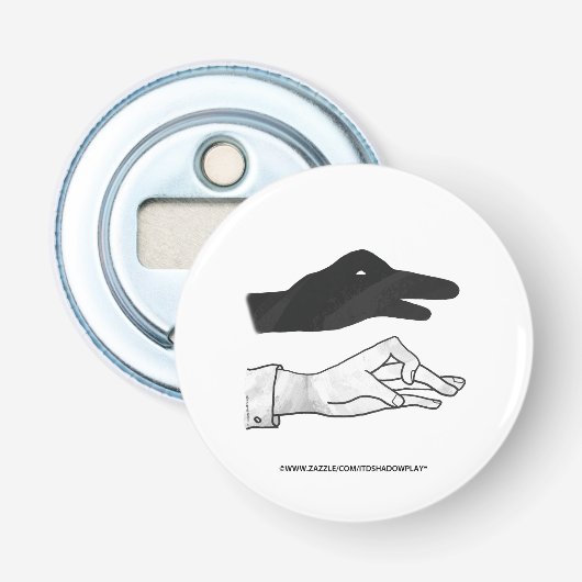 ハンドシルエットアヒル 栓抜き (正面)