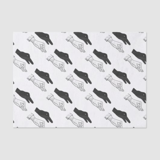 ハンドシルエットアヒル 薄葉紙 (正面)