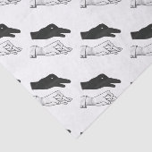 ハンドシルエットアヒル 薄葉紙 (詳細)