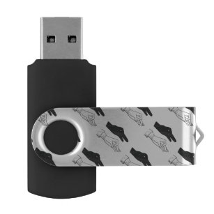 ハンドシルエットアヒル USBフラッシュドライブ