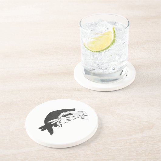 ハンドシルエットアンテーター コースター (側面)