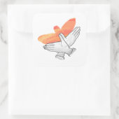 ハンドシルエットイーグルオレンジ スクエアシール (バッグ)