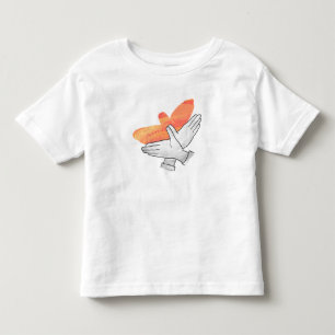 ハンドシルエットイーグルオレンジ トドラーTシャツ