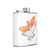 ハンドシルエットイーグルオレンジ フラスク (右)