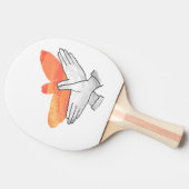 ハンドシルエットイーグルオレンジ 卓球ラケット (横)