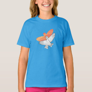 ハンドシルエットイーグルオレンジ Tシャツ