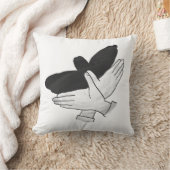 ハンドシルエットイーグル クッション (ブランケット)