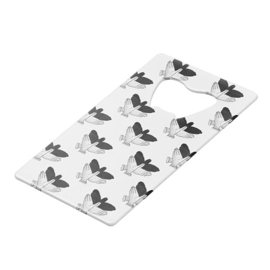 ハンドシルエットイーグル クレジットカード栓抜き (正面アングル)