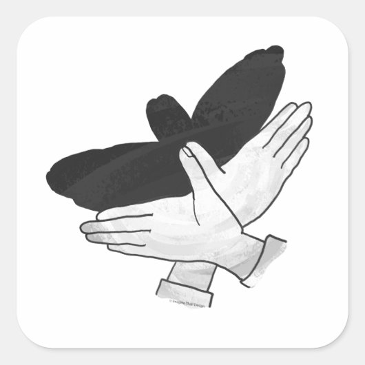 ハンドシルエットイーグル スクエアシール (正面)