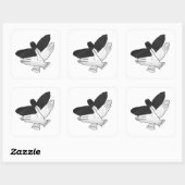 ハンドシルエットイーグル スクエアシール (シート)