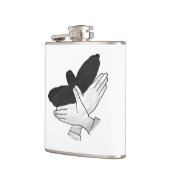 ハンドシルエットイーグル フラスク (左)