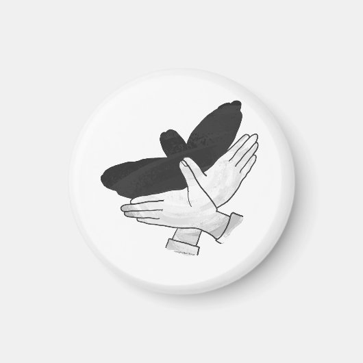 ハンドシルエットイーグル マグネット (正面)