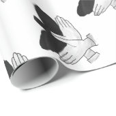 ハンドシルエットイーグル ラッピングペーパー (ロールコーナー)