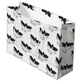 ハンドシルエットイーグル ラージペーパーバッグ (正面アングル)