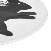 ハンドシルエットウサギ カッティングボード (角)