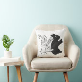 ハンドシルエットウサギ クッション (椅子)