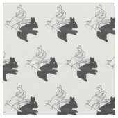 ハンドシルエットウサギ ファブリック (クローズアップ)
