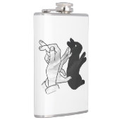 ハンドシルエットウサギ フラスク (右)