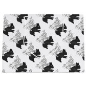 ハンドシルエットウサギ ラージペーパーバッグ (正面)