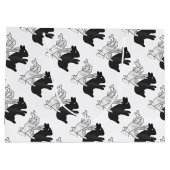 ハンドシルエットウサギ ラージペーパーバッグ (裏面)