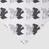 ハンドシルエットウサギ 薄葉紙 (詳細)