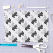 ハンドシルエットウサギ 薄葉紙 (クラフト)