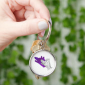 ハンドシルエットウルフパープル キーホルダー (手)