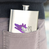 ハンドシルエットウルフパープル フラスク (インサイチュ)
