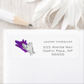 ハンドシルエットウルフパープル ラベル (インサイチュ)