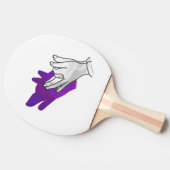 ハンドシルエットウルフパープル 卓球ラケット (横)