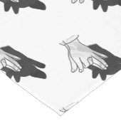 ハンドシルエットウルフ ショートテーブルランナー (コーナー)