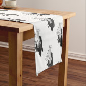 ハンドシルエットウルフ ショートテーブルランナー (インサイチュ)
