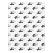 ハンドシルエットウルフ テーブルクロス (正面)