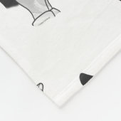 ハンドシルエットウルフ フリースブランケット (角)